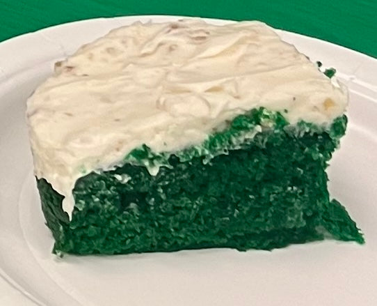 13 x 9 Green Velvet Pan Cake